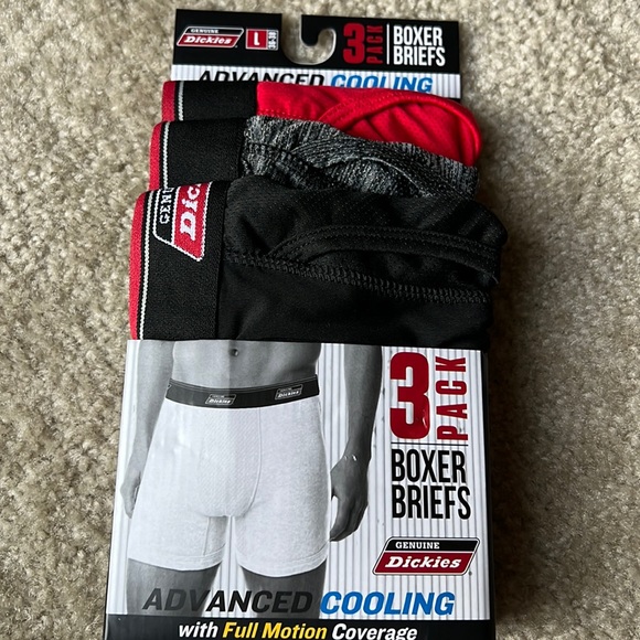 Dickies boxer briefs 3pk black grey red - Picture 7 of 10